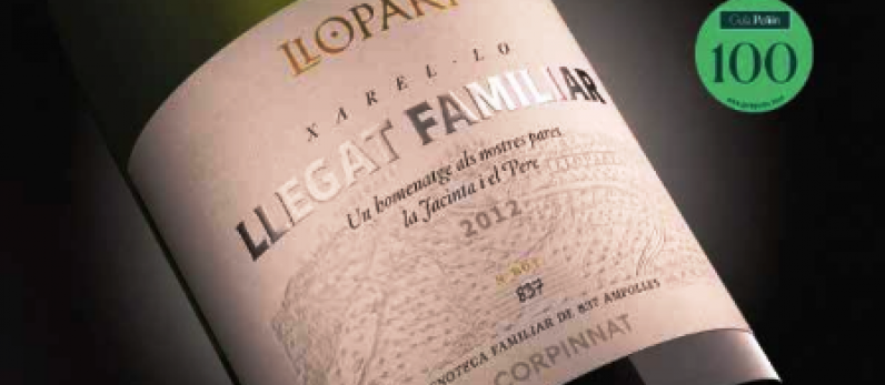 A Perfect Score for Llopart: Llegat Familiar 2012 receives 100 Points in the 2027 Pe&ntilde;&iacute;n Guide.