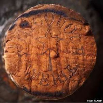 Engravings on corks helped identify the bottles