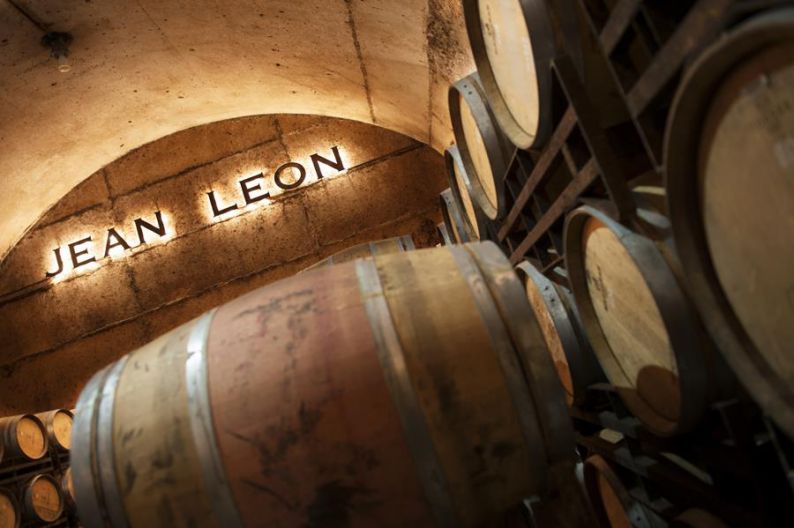 Cellars of the winery Jean Leon