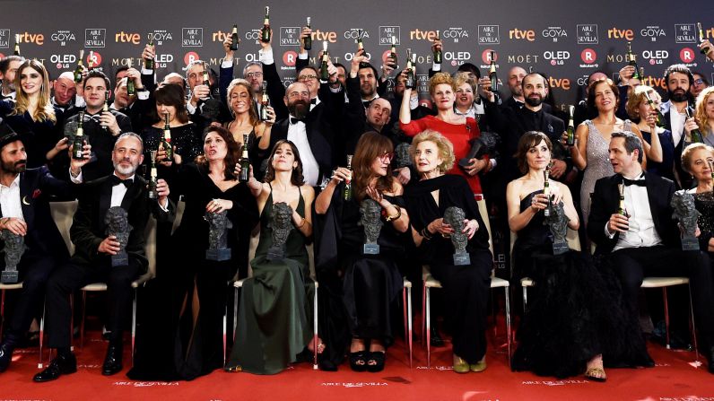 Moët & Chandon brindó por un noche de éxito y glamour como champagne oficial de la 32ª edición de los Premios Goya