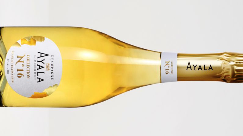 Ayala presenta Nº16 Blanc de Blancs, la cuarta obra de su serie Collection, que subraya la diversidad de uvas blancas de la región de Champagne.