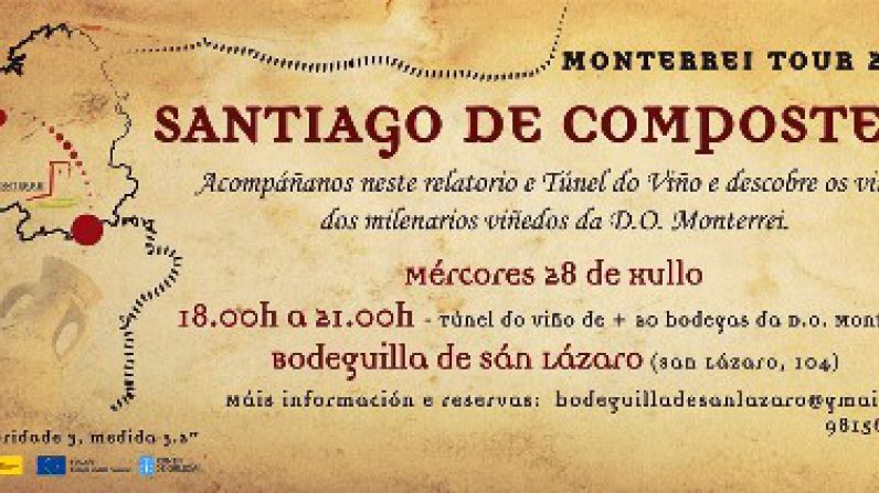 La ciudad de Santiago de Compostela acoge un Túnel del Vino de la D.O. Monterrei