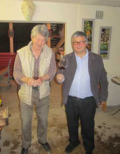 Ramon Francàs y Jean Claude Vidal, propietario de Domaine du Banneret