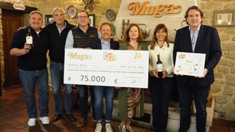 Bodegas Muga hace entrega de la donación del proyecto “Vino por Investigación” a la Fundación CRIS Contra el Cáncer.